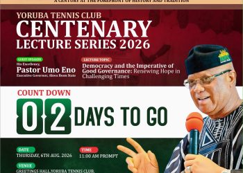 Tinubu, Sanwo-Olu to Grace Yoruba Tennis Club Centenary Lecture Featuring Gov Umo Eno