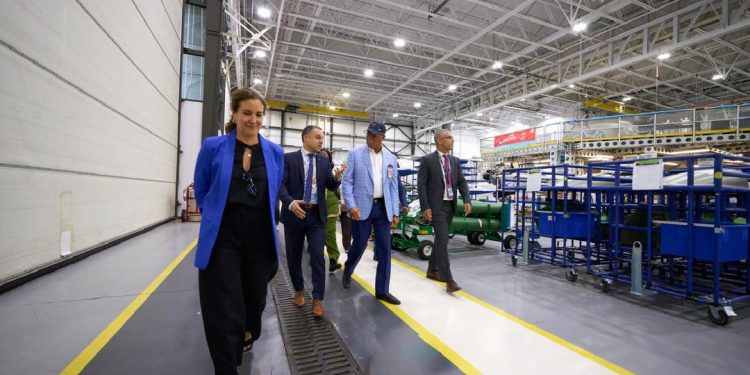 Gov Eno Inspects Ibom Air’s Third Brand-New Airbus A220-300 in Canada