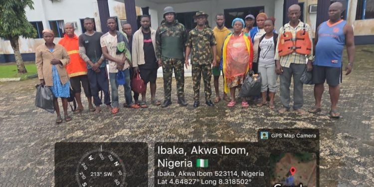 Nigerian Navy Rescues 22 Sea Robbery Victims, Recovers Hijacked Boat in Akwa Ibom