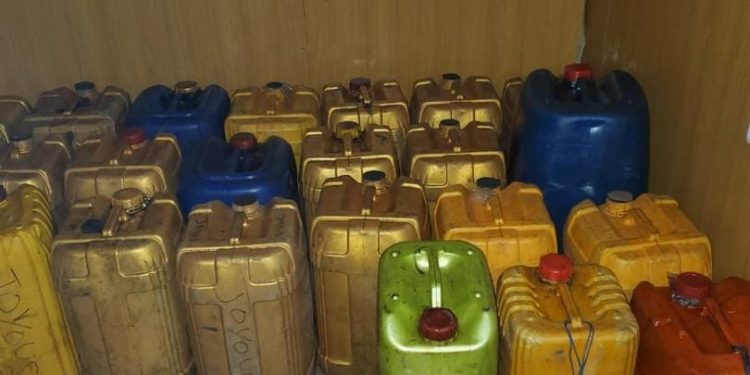 Nigerian Navy Intercepts Illicit Petroleum Products, Suspected Cannabis In Lekki
