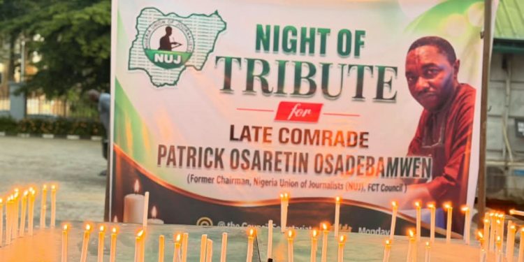Tears As NUJ FCT Holds ‘Night of Tribute’ for Patrick Osadebamwen, Launches Trust Fund for Children