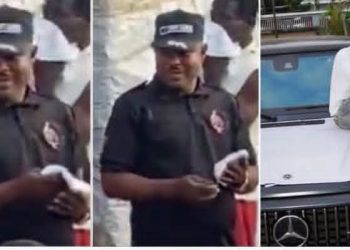 Peller’s Father Spotted in Security Uniform at Ikorodu Market, Video Triggers Reactions Online
