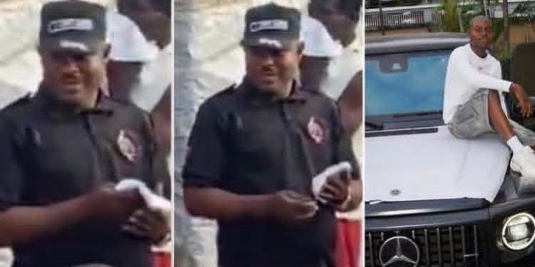 Peller’s Father Spotted in Security Uniform at Ikorodu Market, Video Triggers Reactions Online